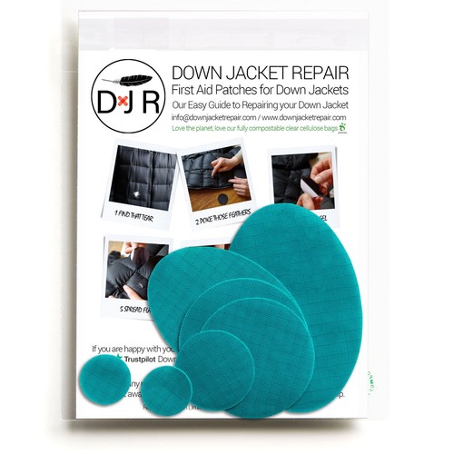 Down jacket repair - jacket, kit