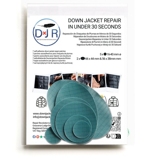 Down jacket repair patch - down,