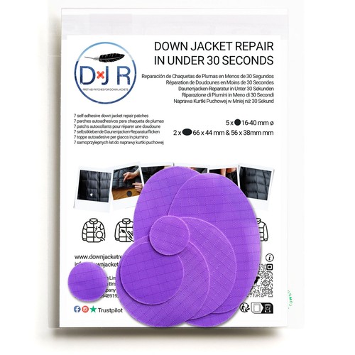 Down jacket repair - patch, kit
