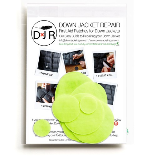 Down jacket repair patch - down,