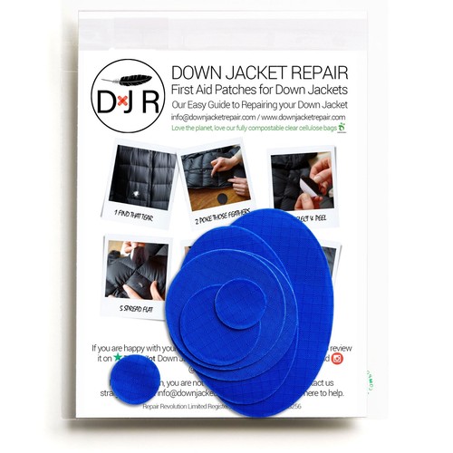 Down jacket repair - patch, kit