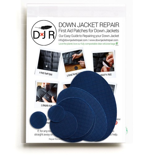 Down jacket repair patch kit - repair,