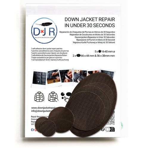Down jacket repair patch kit - repair,