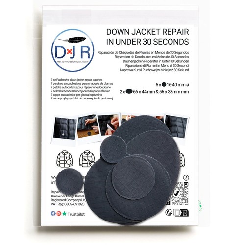 Down jacket repair patch kit - down, 7