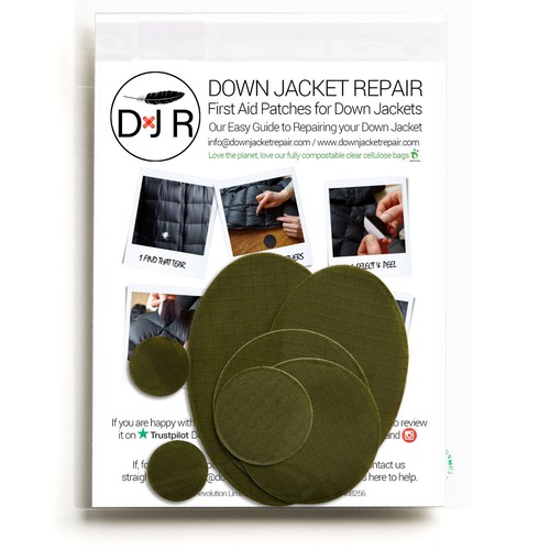 Down jacket repair patch kit - repair,